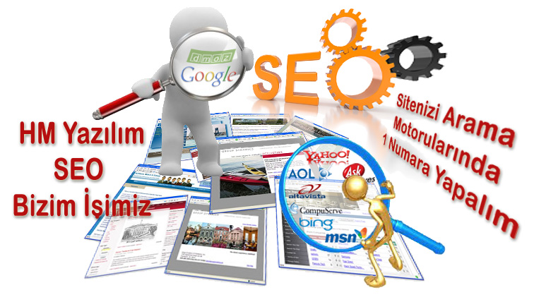 HM Yazılım Profesyonel Web Sitesi Arama Motoru Optimizasyonu Desteği İle İnternet Sitelerini Google da İlk Sıralarda